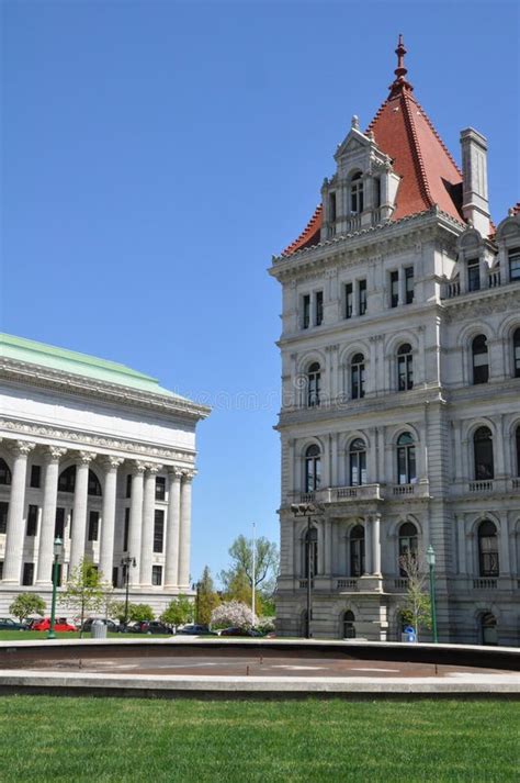State Education Building And City Hall In Albany Stock Image Image Of