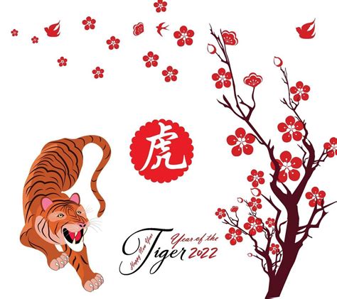 Happy Chinese New Year 2022 Year Of The Tiger Lunar New Year Banner