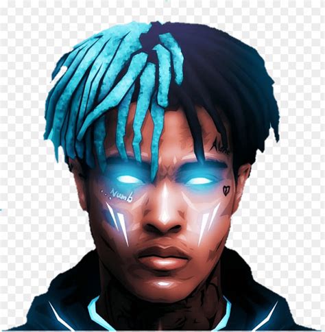 Hiphop Sticker By Wallpapers Png Freeuse Library Xxxtentacion With Blue Eyes Png Transparent