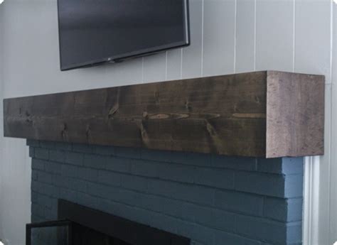 Floating Shelf Solid Pine 2x6 Wood Fireplace Mantel Wall Mount Rustic