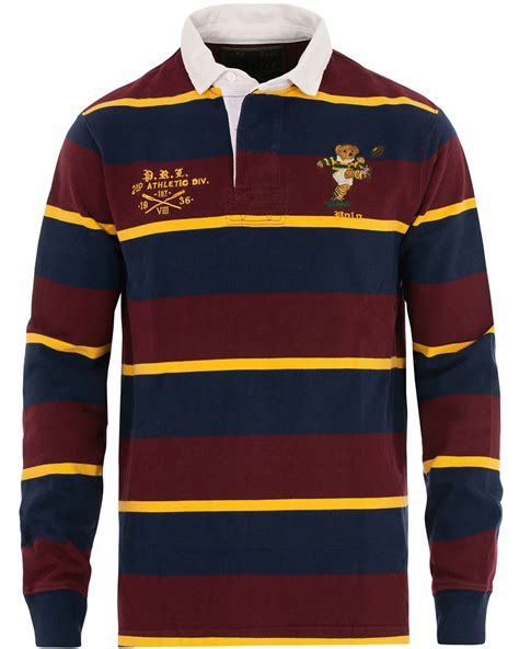 From promotions and sales to locations, we've got it all here. Polo Ralph Lauren Bear Stripe Rugger Wine Red hos ...