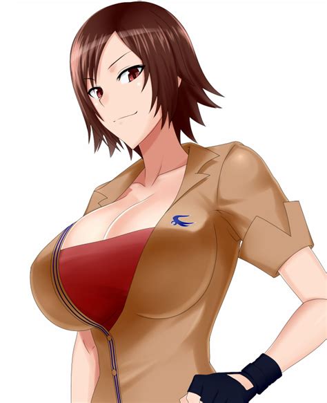 Do Konjouuo Kazama Asuka Namco Tekken Tekken Girl Alternate Costume Breasts Brown