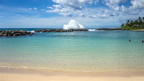 Beautiful Ocean Landscape In Ko Olina Hawaii Image Free Stock Photo