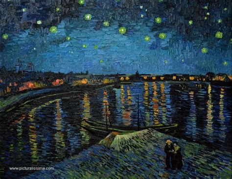 La Nuit étoilée sur le Rhône | Nuit étoilée, Nuits ...