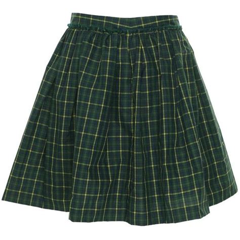 Tommy Hilfiger Womens Tartan Full Skirt 180 Brl Liked On Polyvore