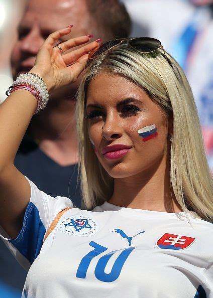 euro2016 pauli bedzetiova girlfriend of miroslav stoch of slovakia looks on during the uefa