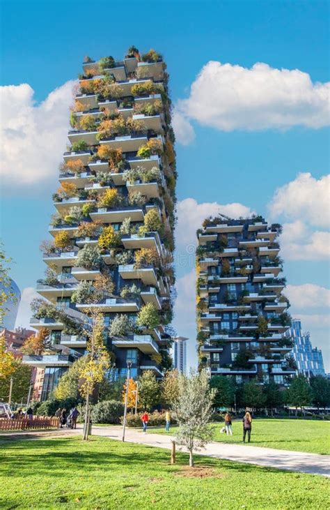 The Vertical Forest Milan Italy Editorial Photo Image Of Landmark
