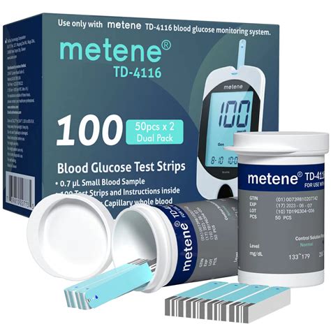Mua Metene Td Blood Glucose Test Strips Count Blood Sugar