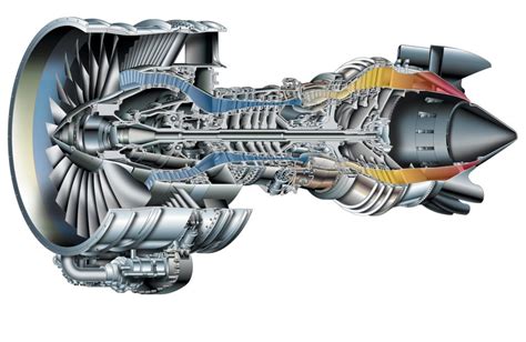 Aircraft Engine Cutaway Drawings In High Quality