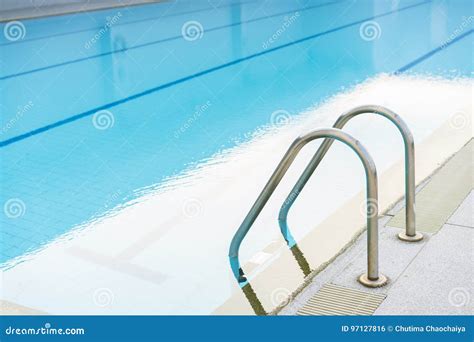 Indoor Swimming Pool With Stair In A Building Stock Photo Image Of