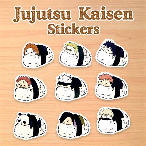 Jual 9pcs Jujutsu Kaisen Sticker Stiker Waterproof Anti Air Jjk Chibi
