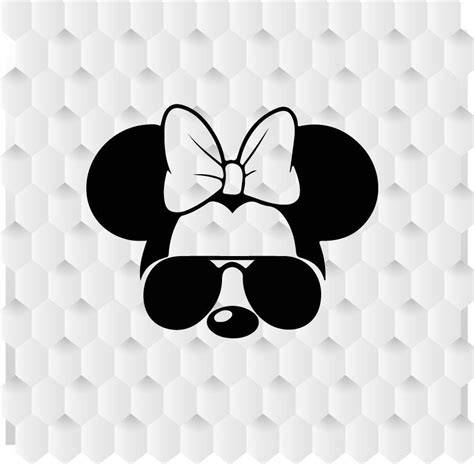 Layered Minnie Svg For Silhouette Layered Svg Cut File
