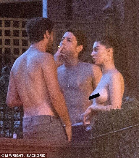 Scott Disick Parties With Topless Model In London Daily Mail Online