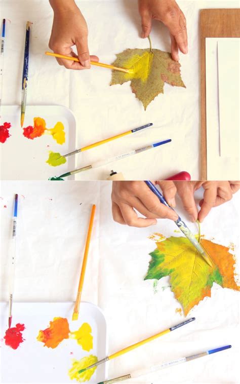 Leaf Painting Ideas On Paper M I S S L O L I T A