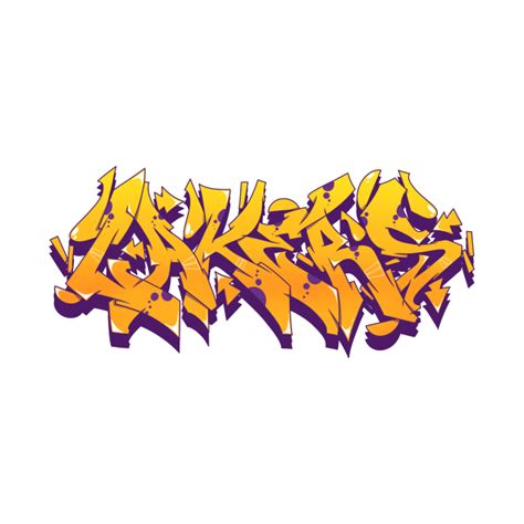 La Lakers Graffiti Apparel Long Sleeve T Shirt Teepublic