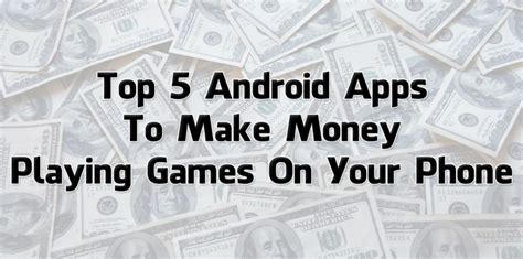 It is possible to make money online through apps by getting involved in tasks like downloading games, installing apps, taking photos, doing exercise, etc. (Best) 11 Apps to Earn Money By Playing Games On Android ...