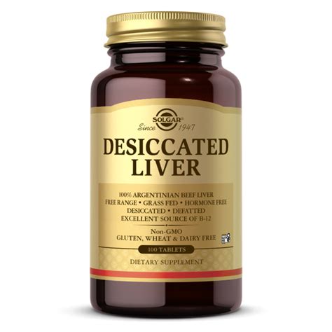 Desiccated Liver Tablets General Health Solgar