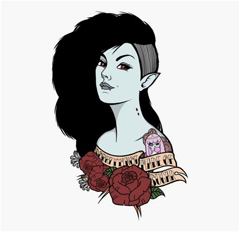 Marceline Portrait By Guiganoide Features A Tattooed Adventure Time