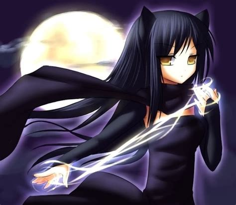 Her black hair always contrasts greatly with her white militaristic outfits, which are the prime symbol of her authority. Amethyst kitty ninja - Bing Images | Neko girl, Anime cat