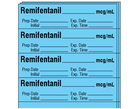 Sa 2411 Exp Pk Anesthesia Labels For Syringe Identification