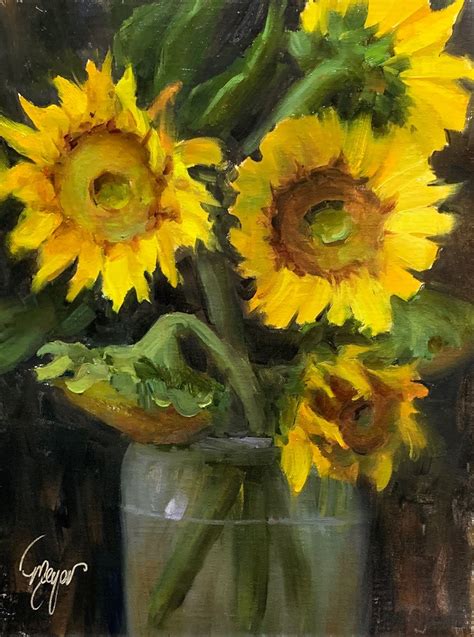 DAILY PAINTERS MARKETPLACE Cyber Monday Sunflower Art Sale By Artist