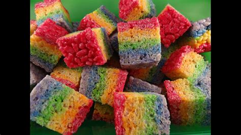 Fruity Rainbow Rice Krispies Squares With Yoyomax12 Youtube