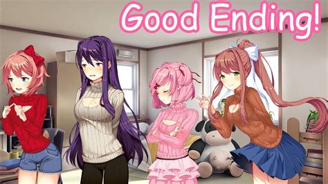 The Good Ending Doki Doki Literature Club The End Youtube