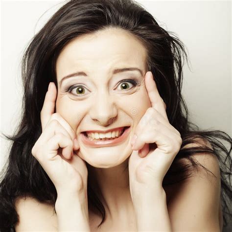 Woman Making A Funny Face Stock Photo Image Of Laughs 71830684