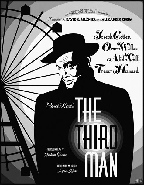 The Third Man Orson Welles Pop Art Poster 1 Signed Ltded Print By