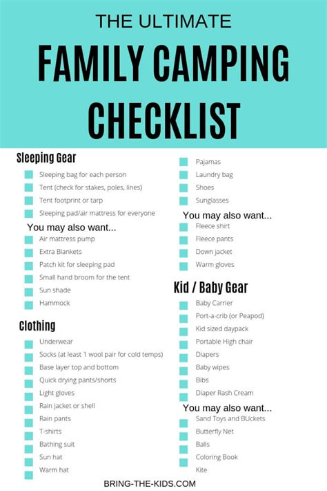 The Ultimate Camping Packing List Printable Pdf Camping