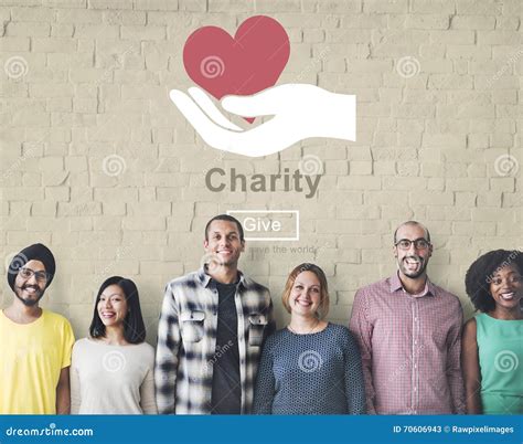 Charity Relief Support Donation Charitable Aid Concept Stock Image