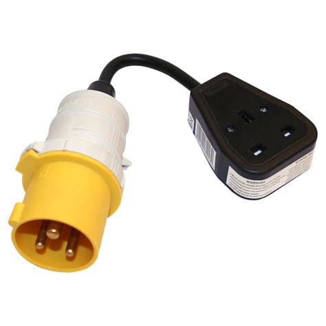 110v Plug 16a To 230v 13a Socket Adaptor