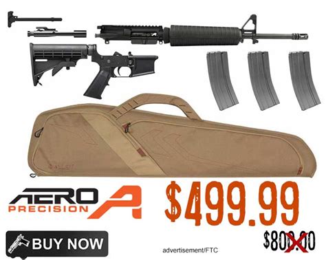 Aero Precision M4 Complete Rifle Kit 3 Mags Soft Case Package 499 99