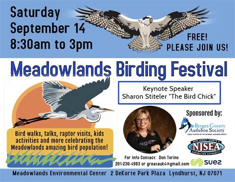 Meadowlands Birding Festival Is This Saturday Sept 14 The