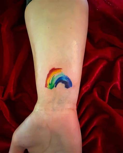 Watercolor Rainbow Tattoo Rainbow Tattoos Saved Tattoo Rainbow