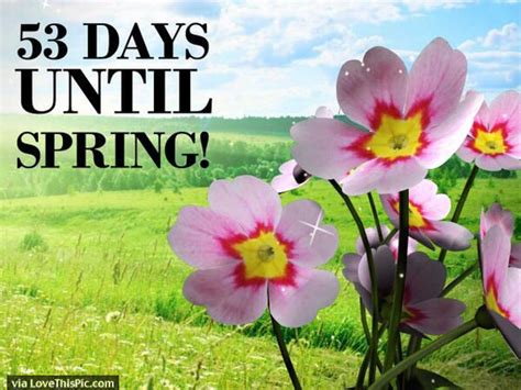 Only 53 Days Until Spring Pictures Photos And Images For Facebook