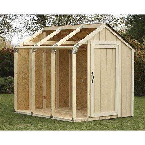 2x4 Basics Peak Roof Shed Kit 2350 4046 Building A Shed Backyard
