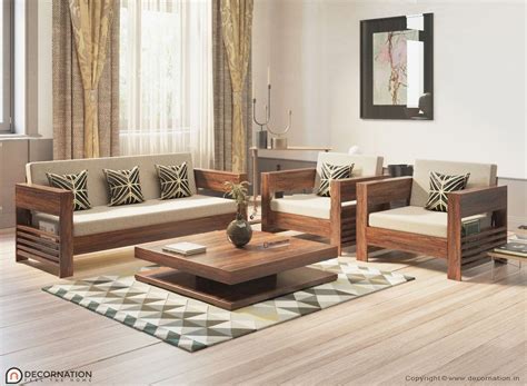 Solid Wood 5 Seater Sofa Set At Rs 29999set Auraiya Id 26443533862