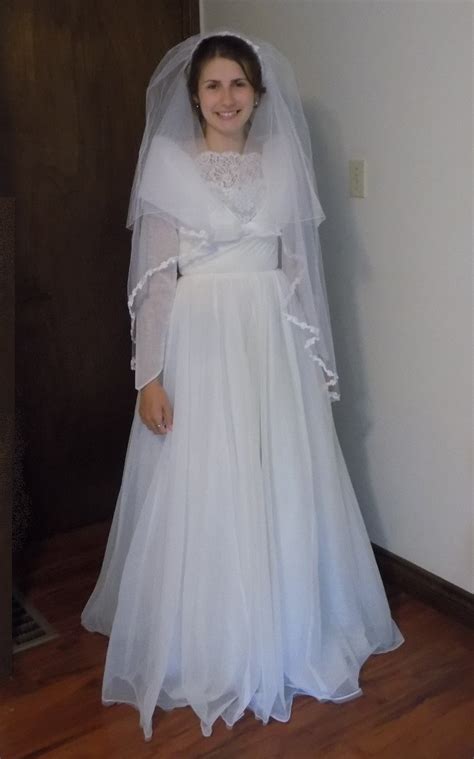 This beautiful wedding dress has now been sold but you can see all my gorgeous wedding gowns in my etsy shop this 'vintage style' wedding dress has an underslip of soft satin with a beautiful lace overlay. Vintage Organza over Satin and Lace Wedding Gown, size 6 ...