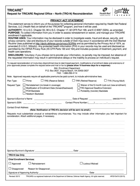 Tricare Appeal Letter Example Fill Out And Sign Online Dochub