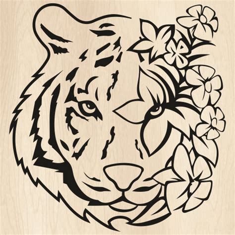 Dxf File For Cricut Png Boho Lion Svg Lion With Arrow Svg Lion Flower