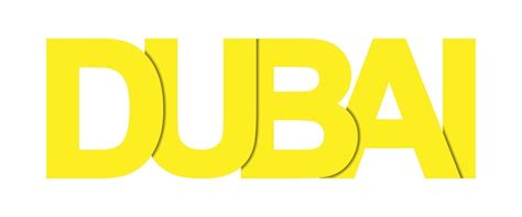 Premium Vector Dubai Banner With The Name Of The Largest City Of The