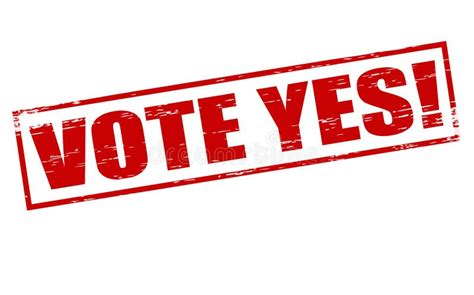 Vote Yes Stock Illustration Illustration Of Elect Symbol 108949962