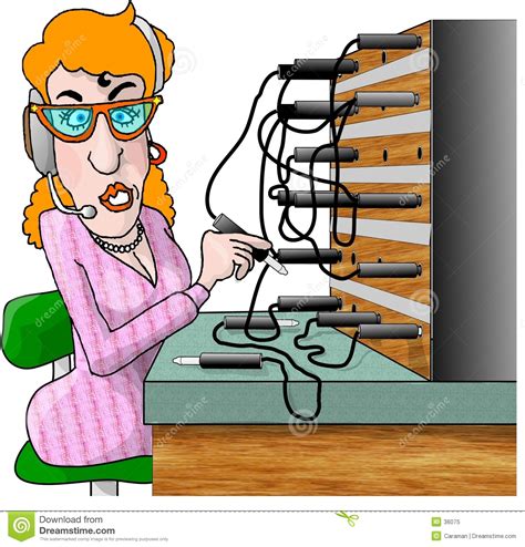 Switchboard Operator Stock Illustration Illustration Of