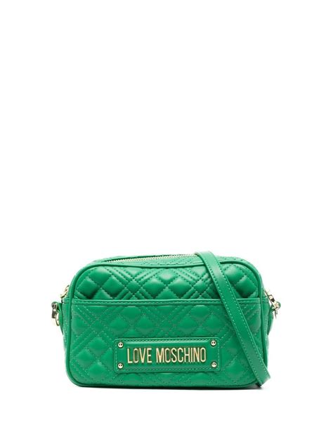 Love Moschino Logo Plaque Crossbody Bag Editorialist
