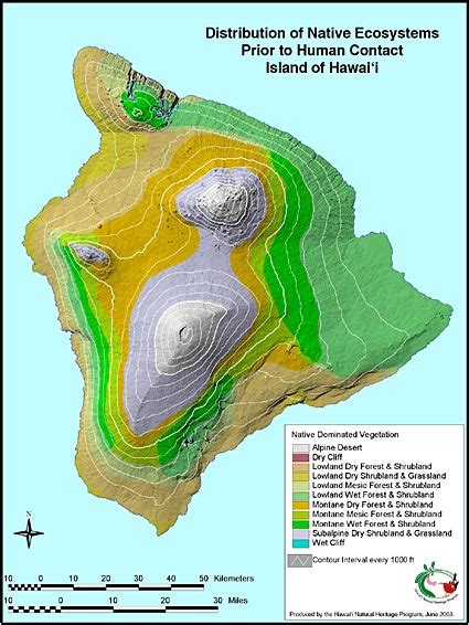 Maps Hawaiian Tropical Dry Forestsand Their Trees
