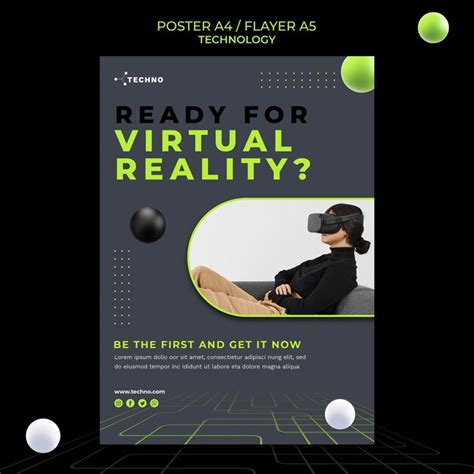 Free Psd Virtual Reality Poster Template