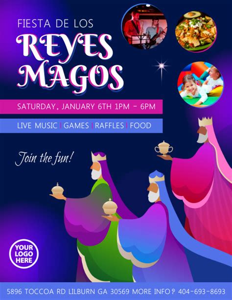 Fiesta Reyes Magos Three Kings Celebration Template Postermywall