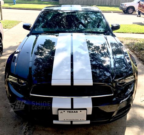 Mustang Racing Stripes Shelby Style Colors 10 Wide
