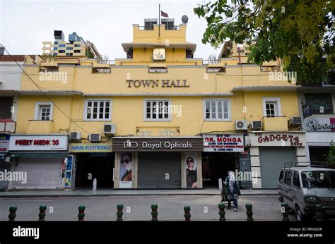 Town Hall Building Kahn Market Delhi India Stock Photo Alamy